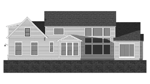 The Villetta house plan, exterior view 3